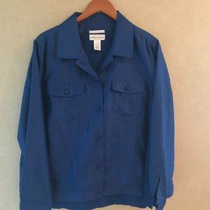 Women's Dark Blue Denim Jean Jacket